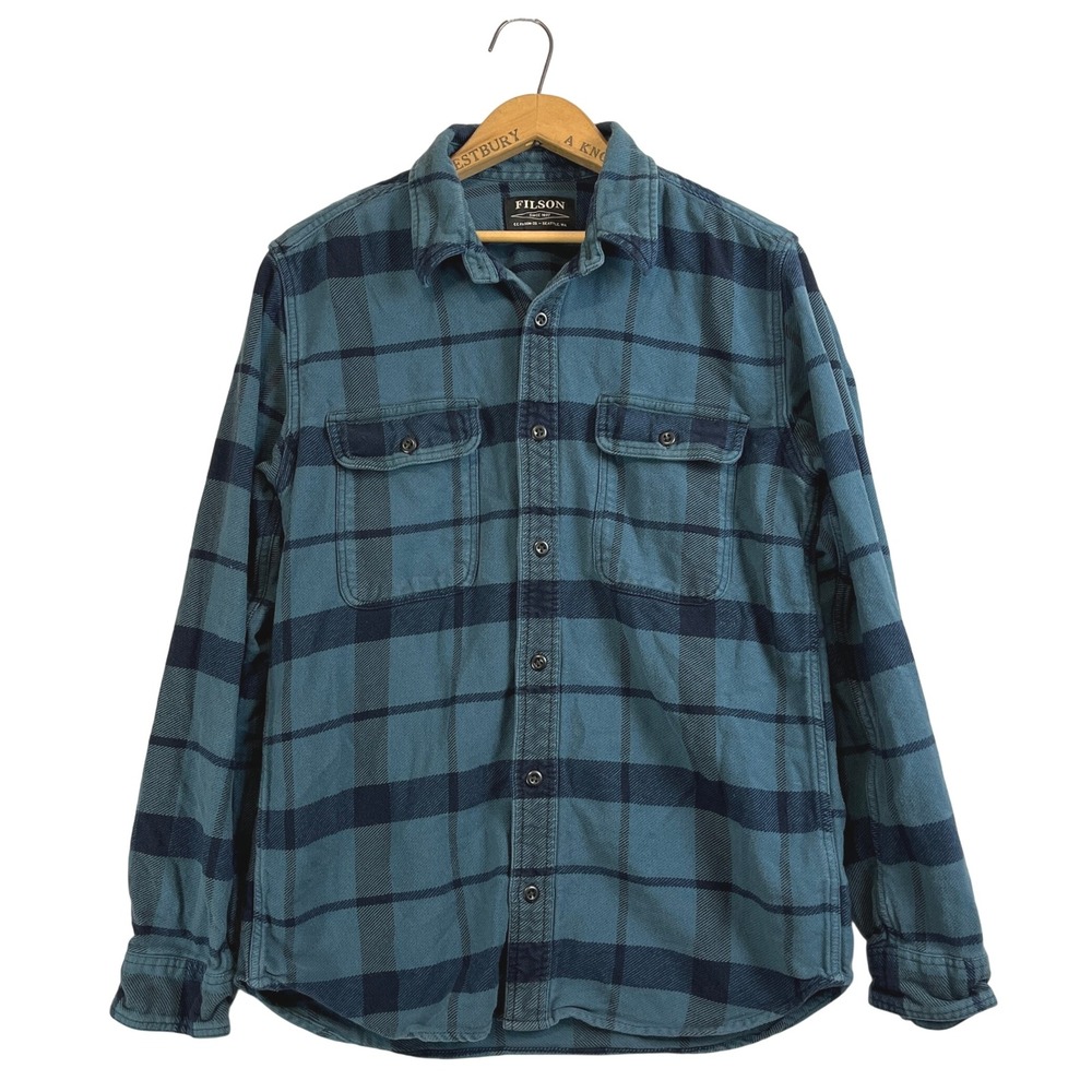 Filson Blue Plaid Casual Button-Down Shirt